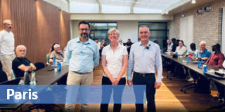 Traders in Paris: Valérie Sallé de Chou, Johann Paysant Dorange and Gilles Santacreu.